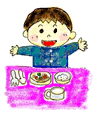 イラスト：給食イメージ1