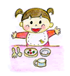 イラスト：給食イメージ2