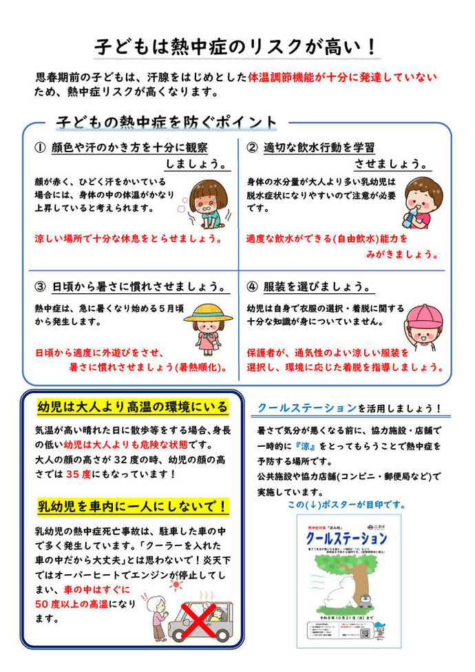 熱中症予防（子ども）