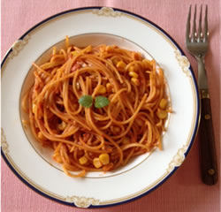 写真：トマトスパゲティ