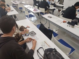 電子工作教室の様子