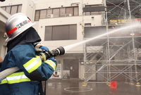 写真：放水体験の様子3