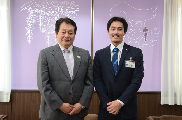 宮川健大さんと澤田市長の写真