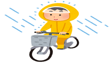 自転車でのレインウェアの使い方に注意!