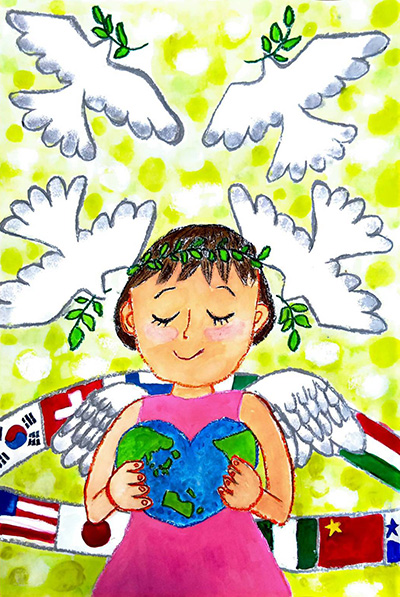 江南ライオンズクラブ2025国際平和ポスター・コンテスト最優秀作品
