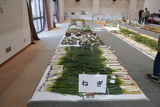 農業総合品評会の様子