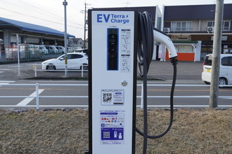 電気自動車充電設備の写真