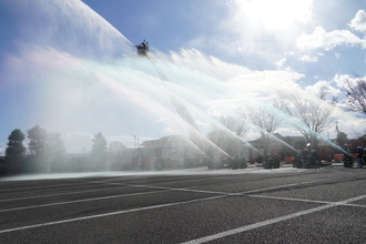 放水の様子（1）