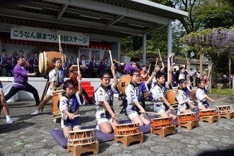 大治太鼓保存会の太鼓演奏の写真