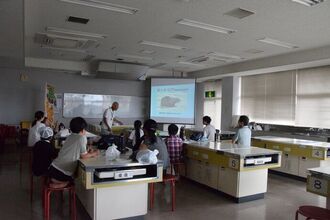 外来種学習教室の様子の写真